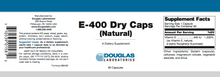Douglas labs- E 400 Dry Caps (Natural)